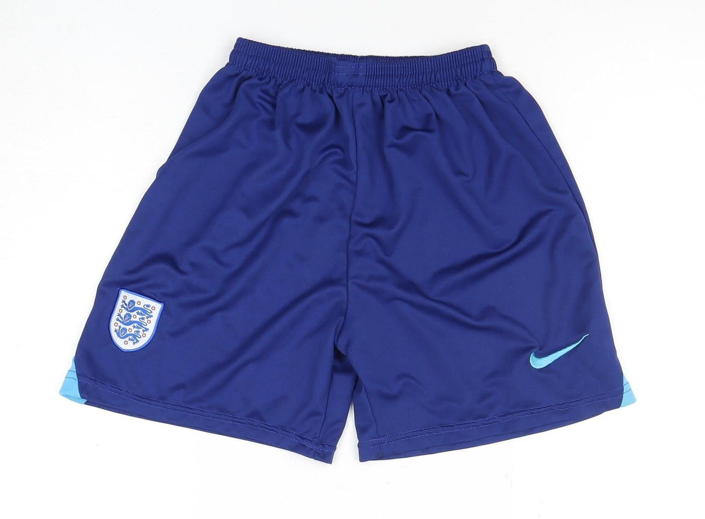 Nike Boys Blue Athletic Football Shorts, Size 3