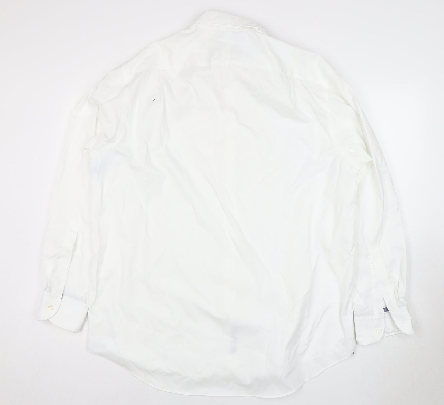 Charles Tyrwhitt Men's White Dress Shirt SS Regular Fit