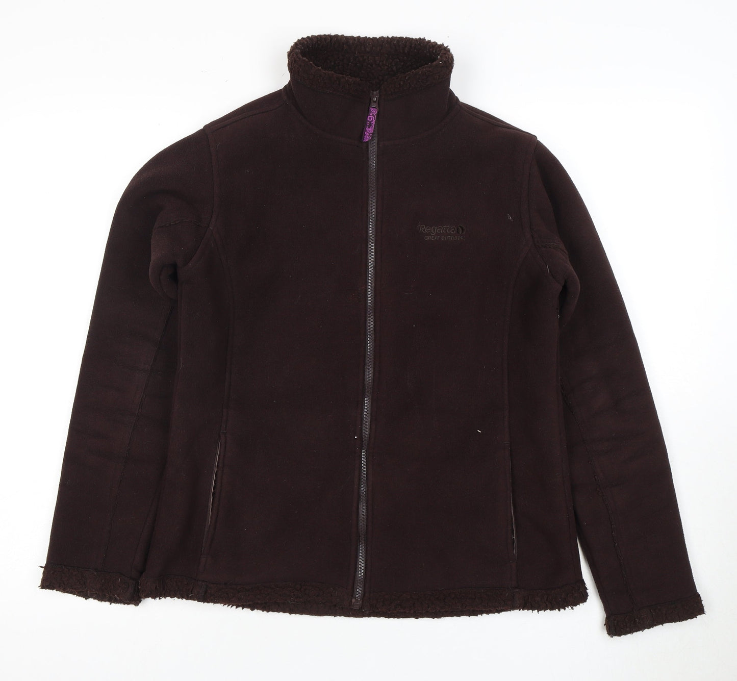 Regatta Women's Brown Fleece Parka Jacket Size 14