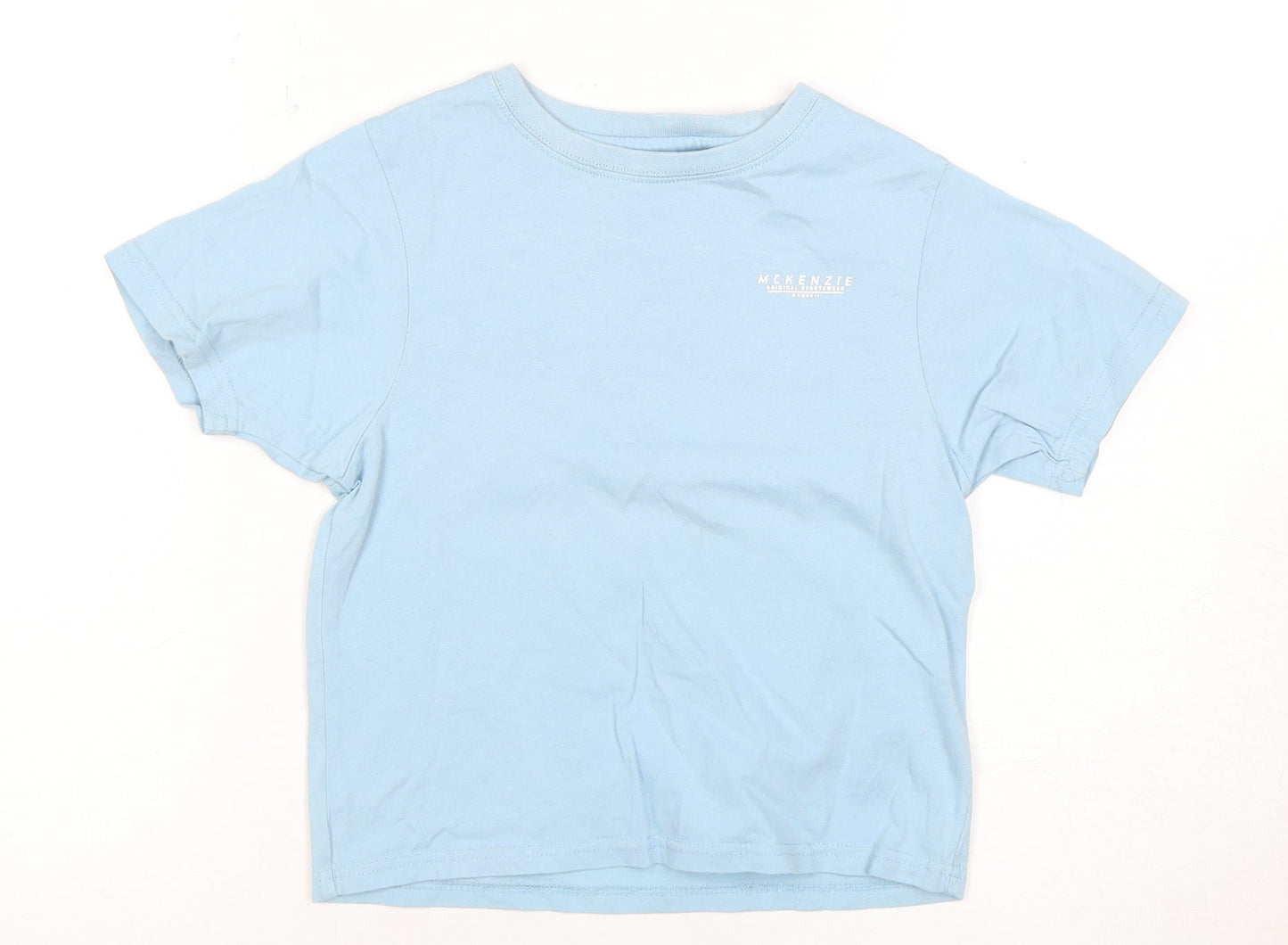 McKenzie Boys Blue T-Shirt, 7-8Y, Short Sleeve, Casual Wear