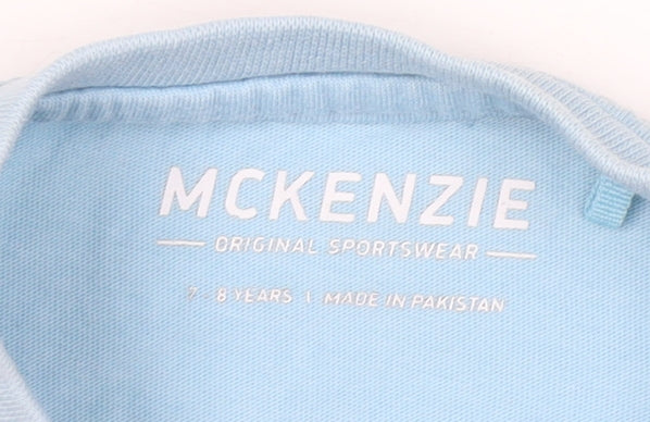 McKenzie Boys Blue T-Shirt, 7-8Y, Short Sleeve, Casual Wear
