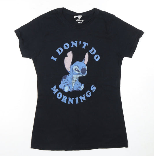 Port & Company Women XS Black Cartoon T-Shirt