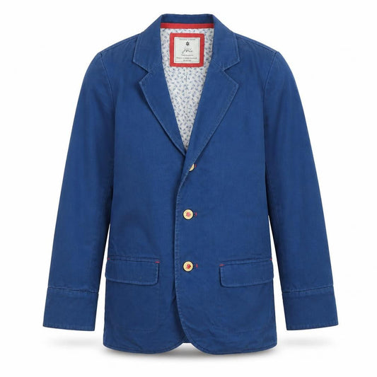 Joules Boys Blue Cotton Blazer, 11-12 Years, Regular Fit