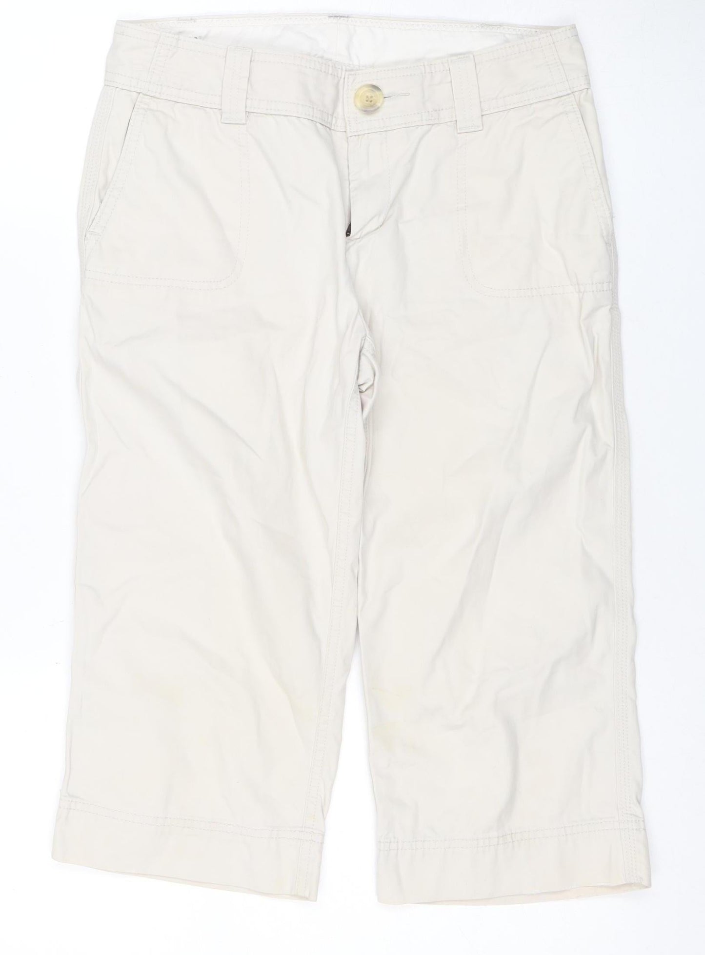 Dockers Women's Beige Cargo Shorts, Size 2, Casual Cotton