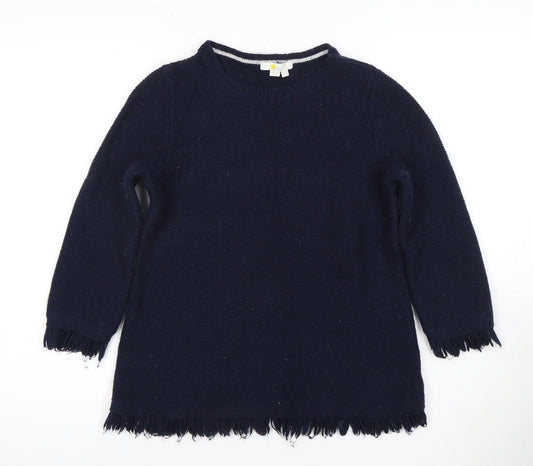 Boden Women's Blue Wool Pullover Jumper, Size 8