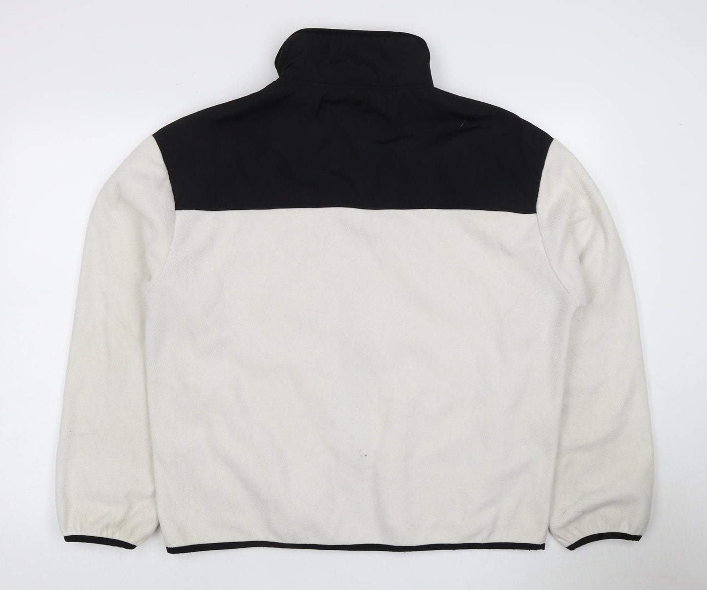 DKNY Sport Men's White Fleece Jacket Large