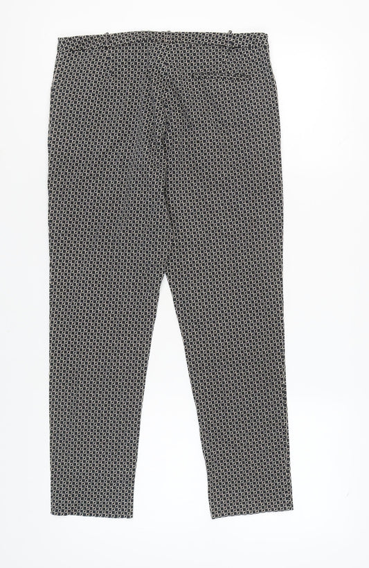 Oasis Women's Geometric Trousers Size 12