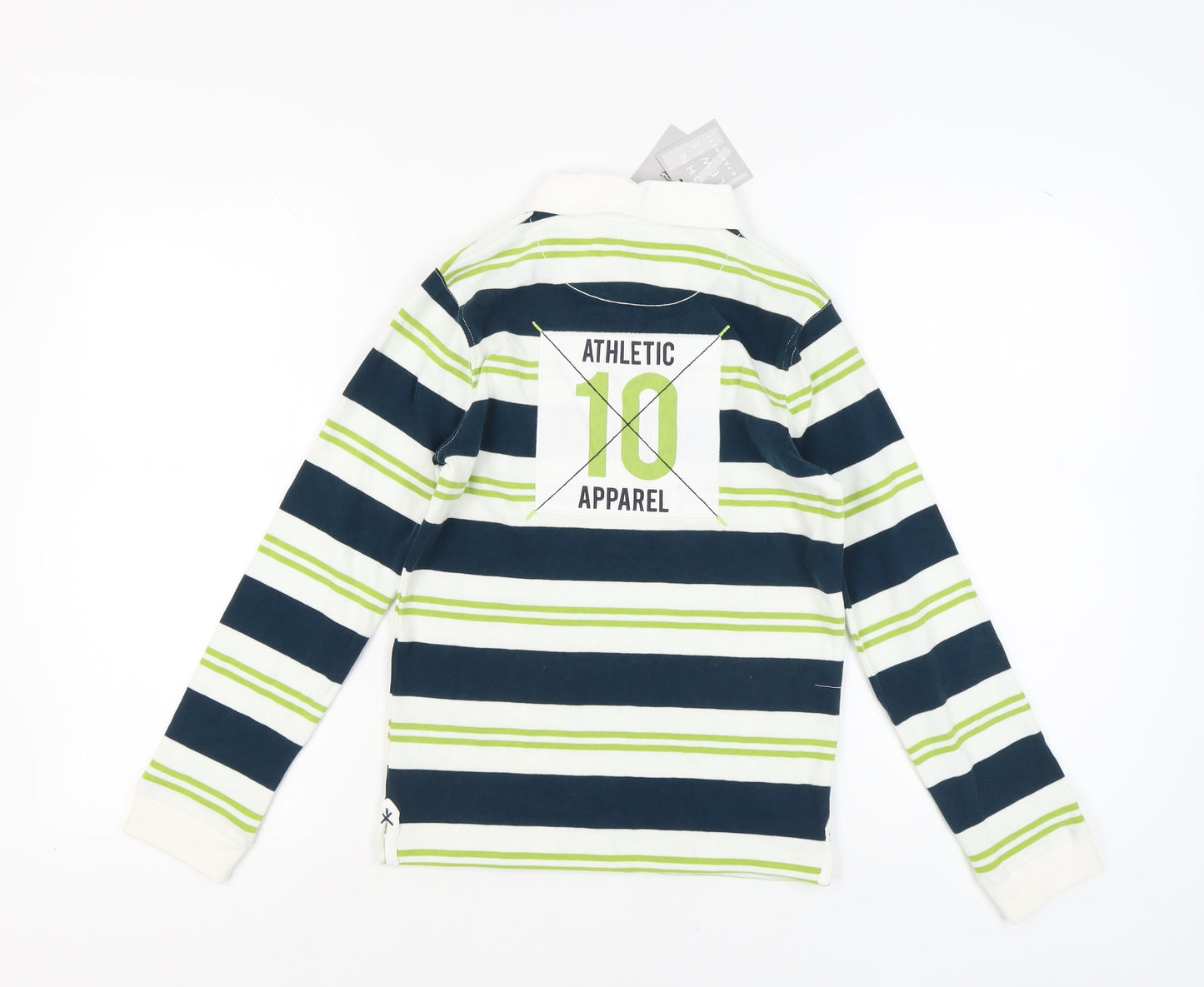 John Lewis Boys Multicoloured Striped Polo Shirt 11 Years