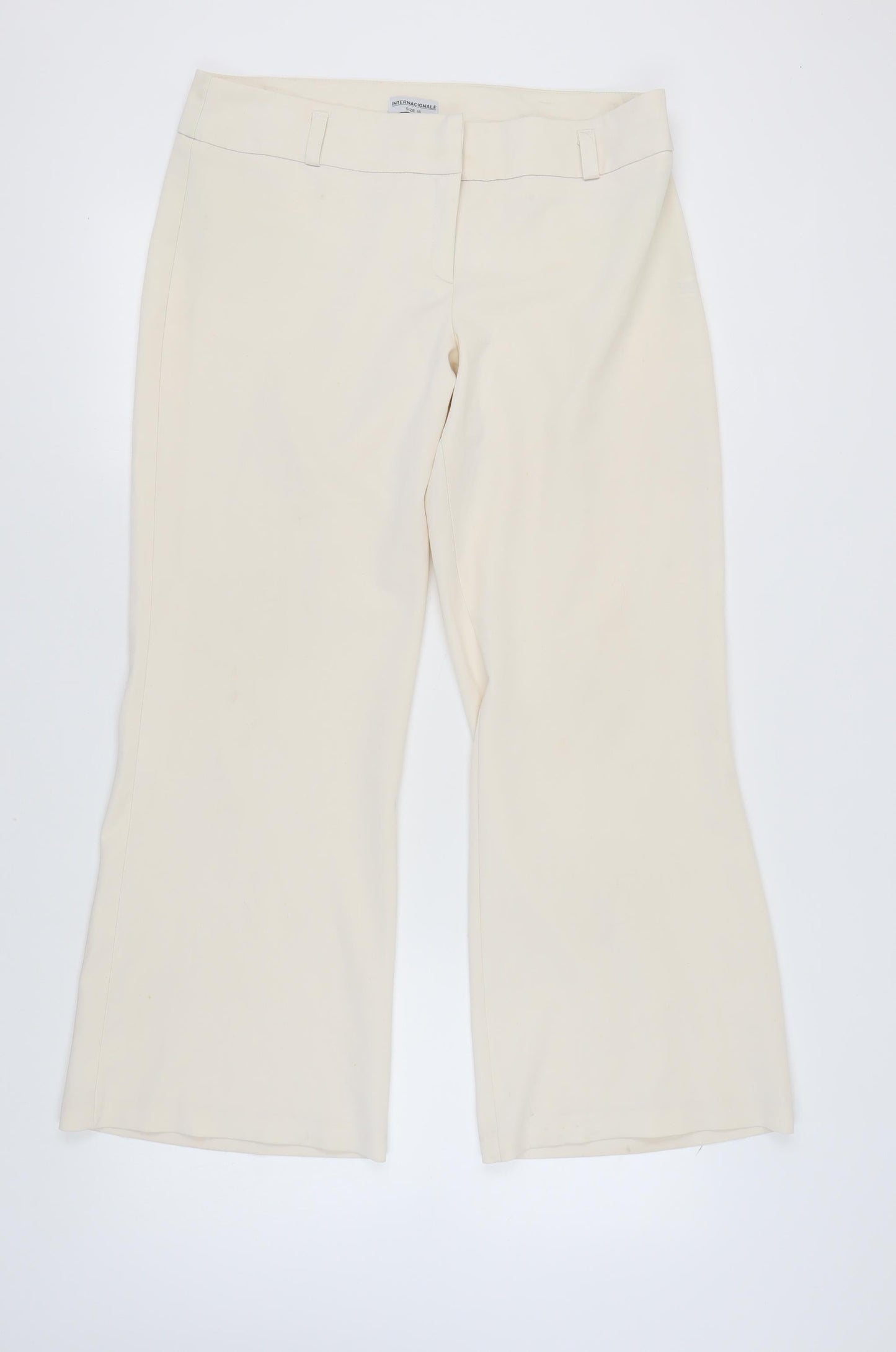 Internacionale Women's Ivory Trousers Size 16