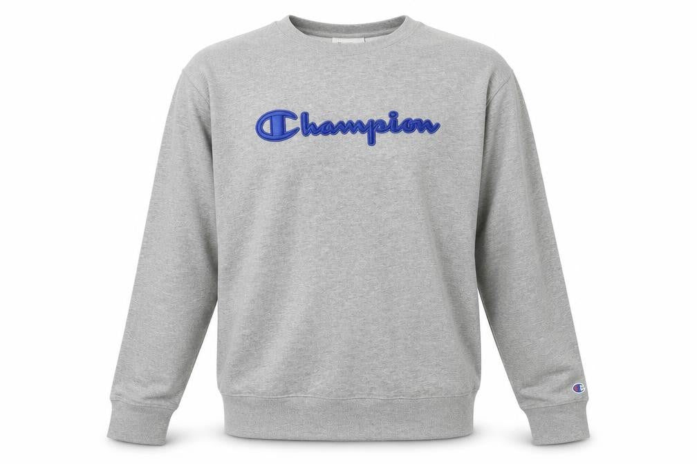 Mens UK L Regular Champion Grey Pullover Sweatshirt