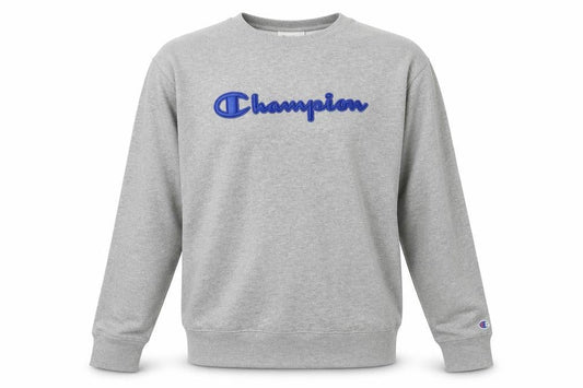 Mens UK L Regular Champion Grey Pullover Sweatshirt