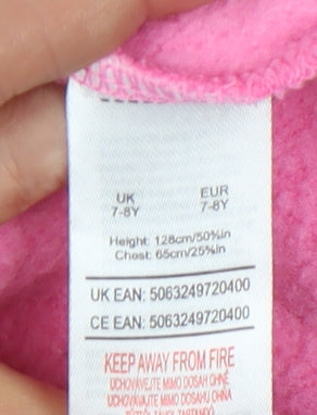 Barbie Girls Pink Pullover Sweatshirt, Size 7-8 Years