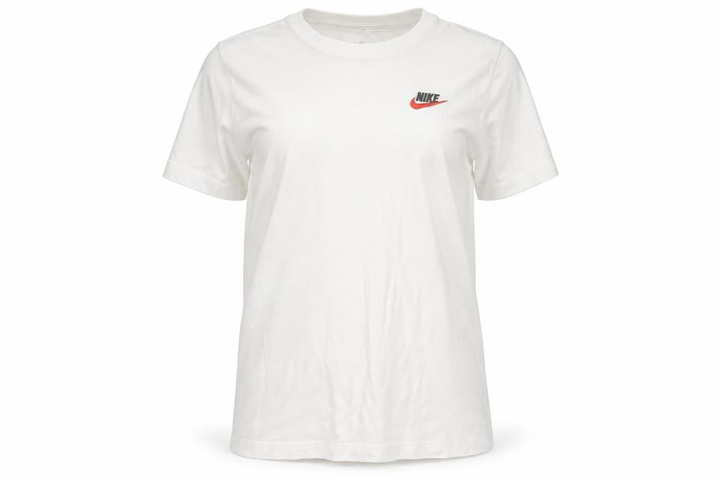 Unisex Adultss UK Size S Nike White 100% Cotton T-Shirt