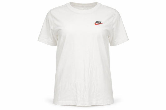 Unisex Adultss UK Size S Nike White 100% Cotton T-Shirt