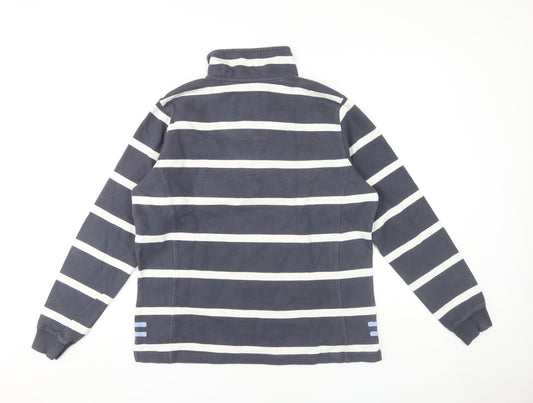 Crew Clothing Women's Blue Stripe Sweatshirt Size 12