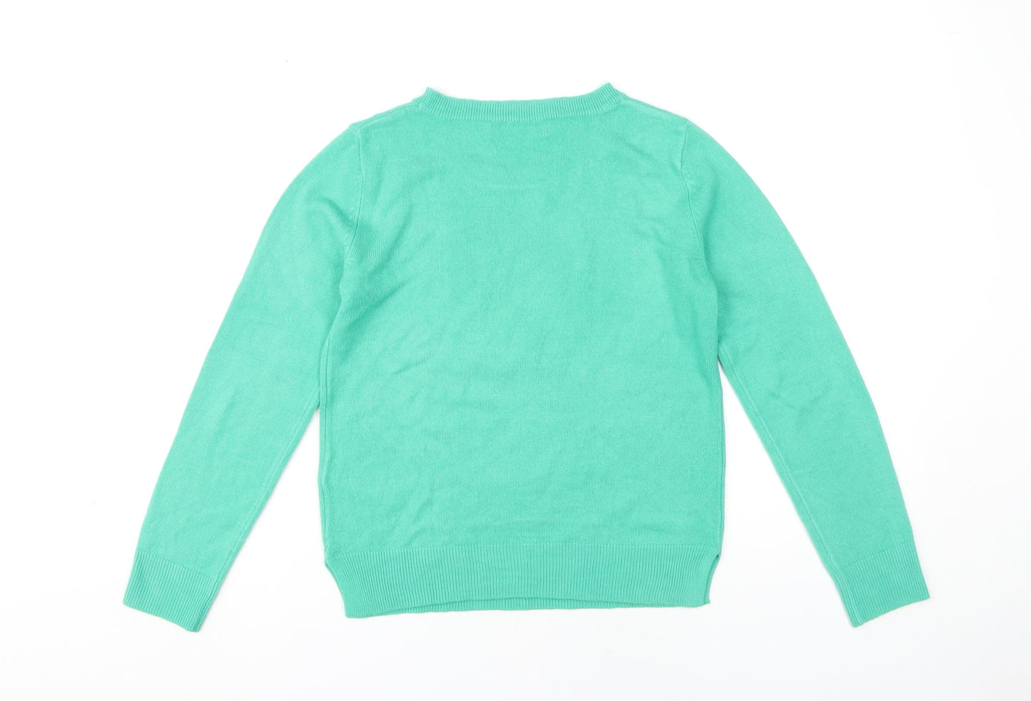 Marks and Spencer Women's Green Pullover Jumper Size 8