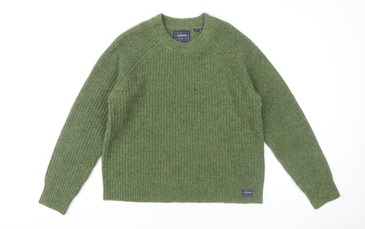 Superdry Women's Green Wool Pullover Jumper Size 14