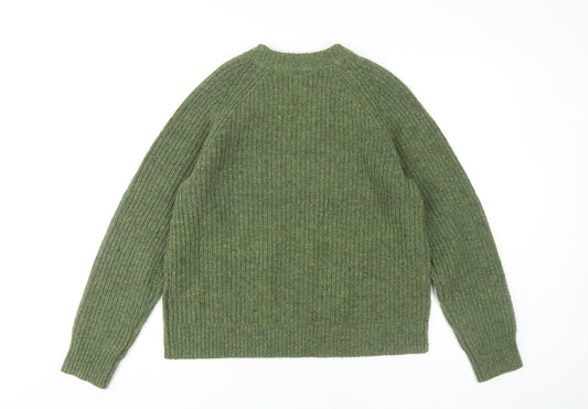 Superdry Women's Green Wool Pullover Jumper Size 14
