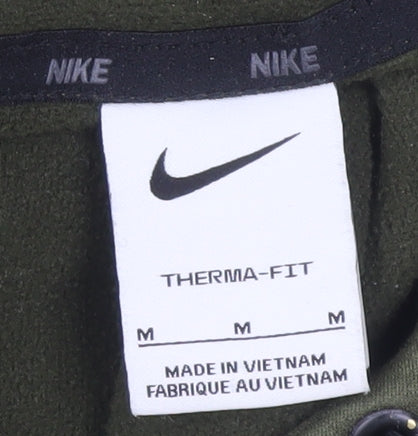 Nike Men's Green Hoodie M Pullover Therma-Fit