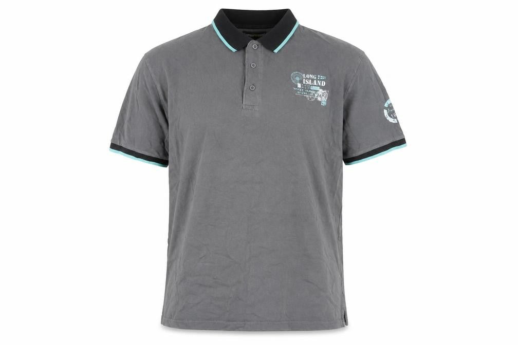 Atlas for Men Grey Polo Shirt XL Short Sleeve