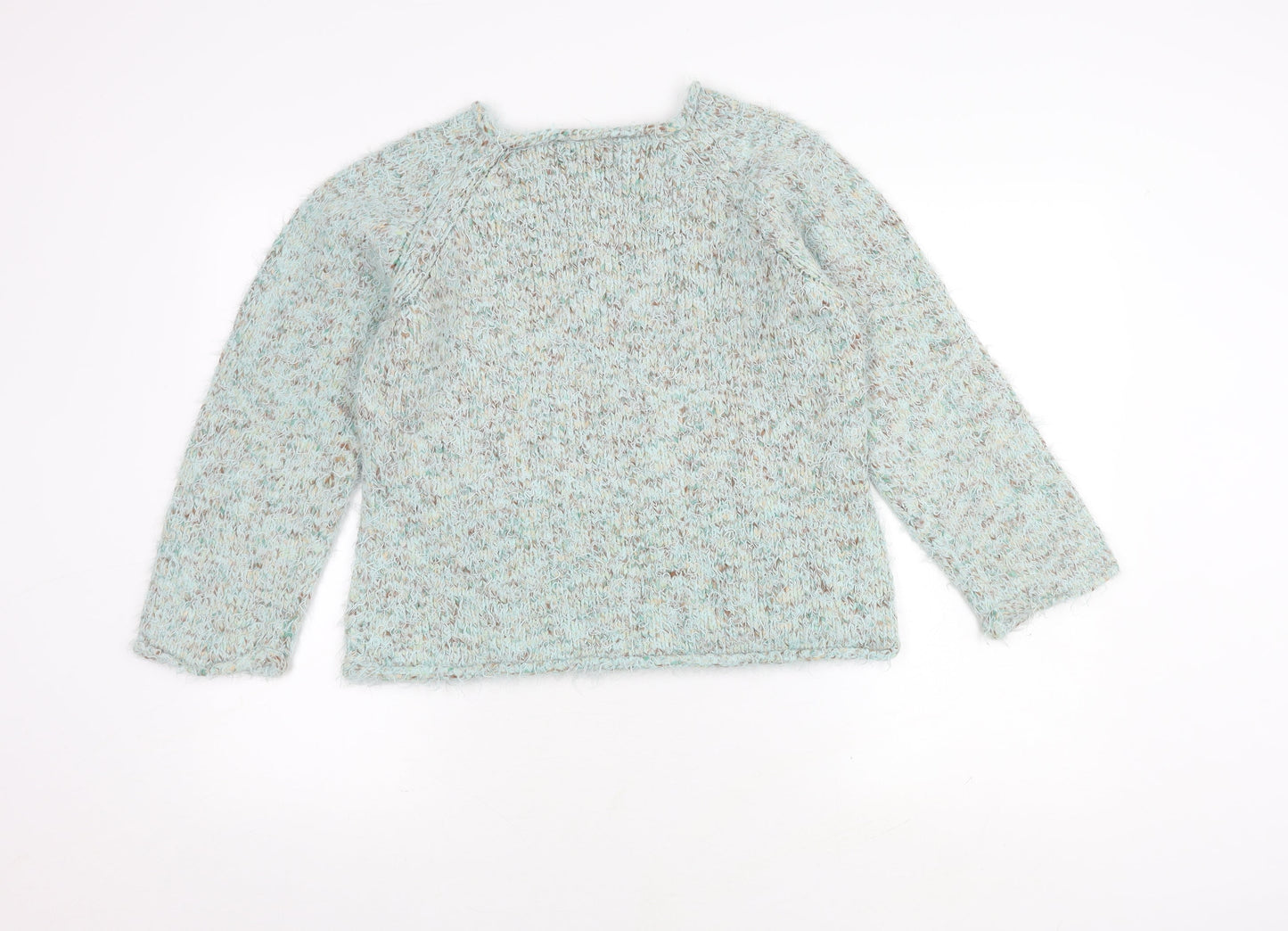 Per Una Multicoloured Teens Wool Blend Chunky Knit Jumper - Size 3