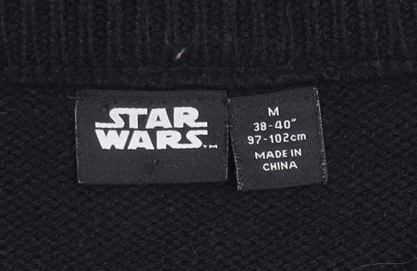 Star Wars Men's Black M Christmas Pullover Jumper