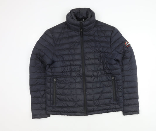 Superdry Men's Black Puffer Jacket Size L