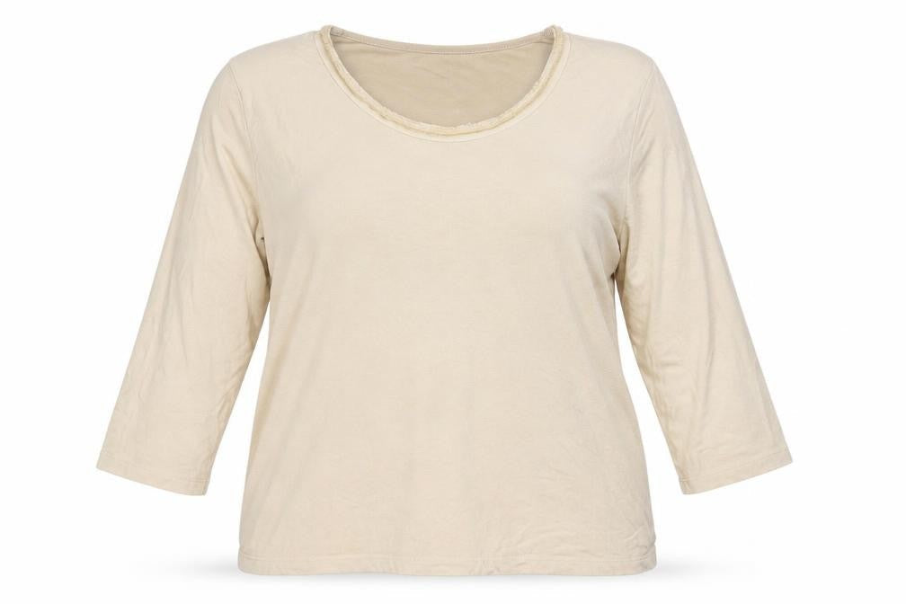 Gelco Women's Beige Top, Size 16, Classic 3/4 Sleeve