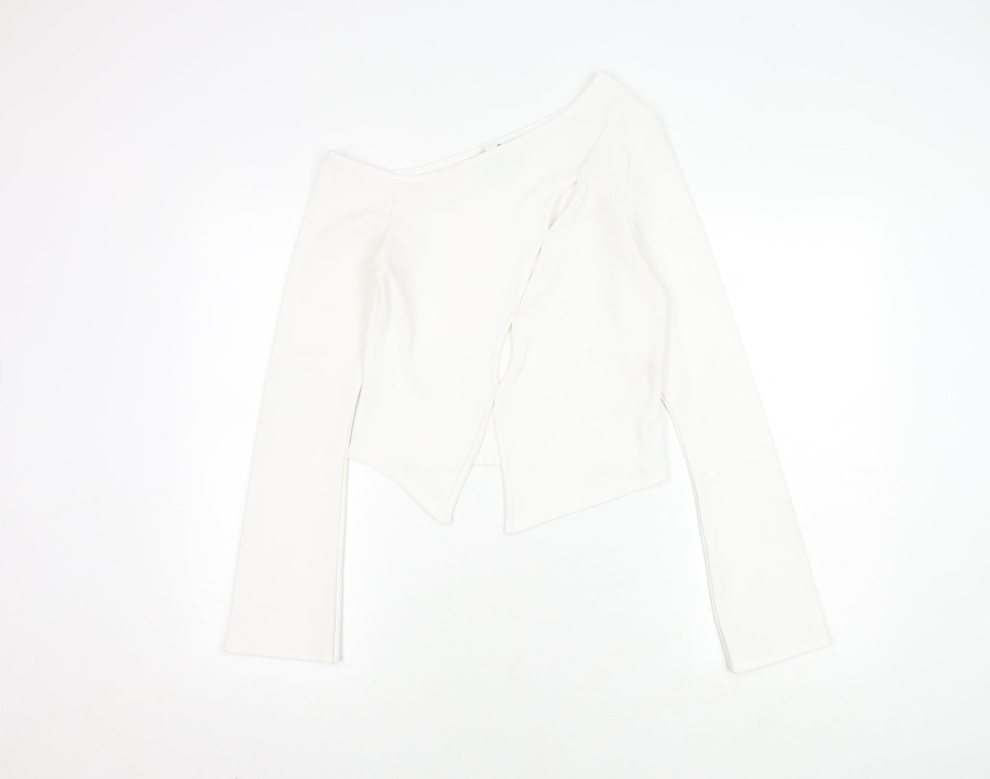 Collusion Women White Off Shoulder Blouse Size 12