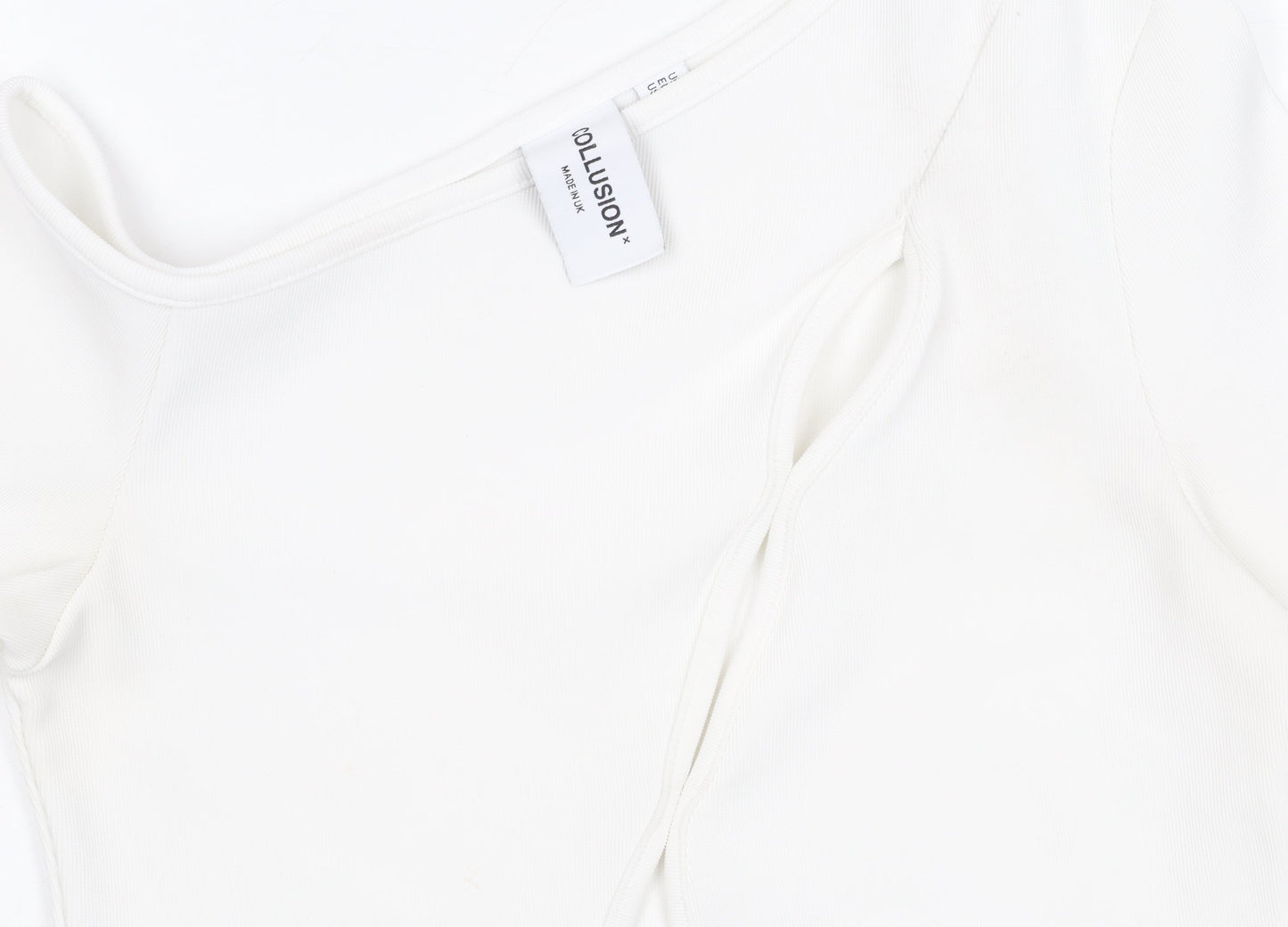 Collusion Women White Off Shoulder Blouse Size 12