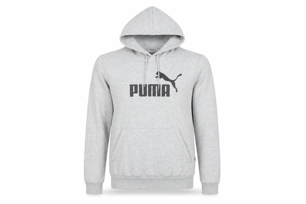 Mens UK M Regular PUMA Grey Pullover Hoodie
