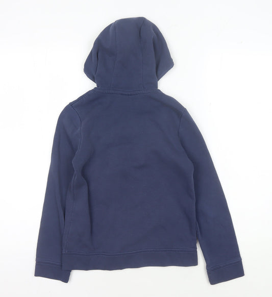 Nike Boys Blue Hooded Fleece Jacket - Size 8Y