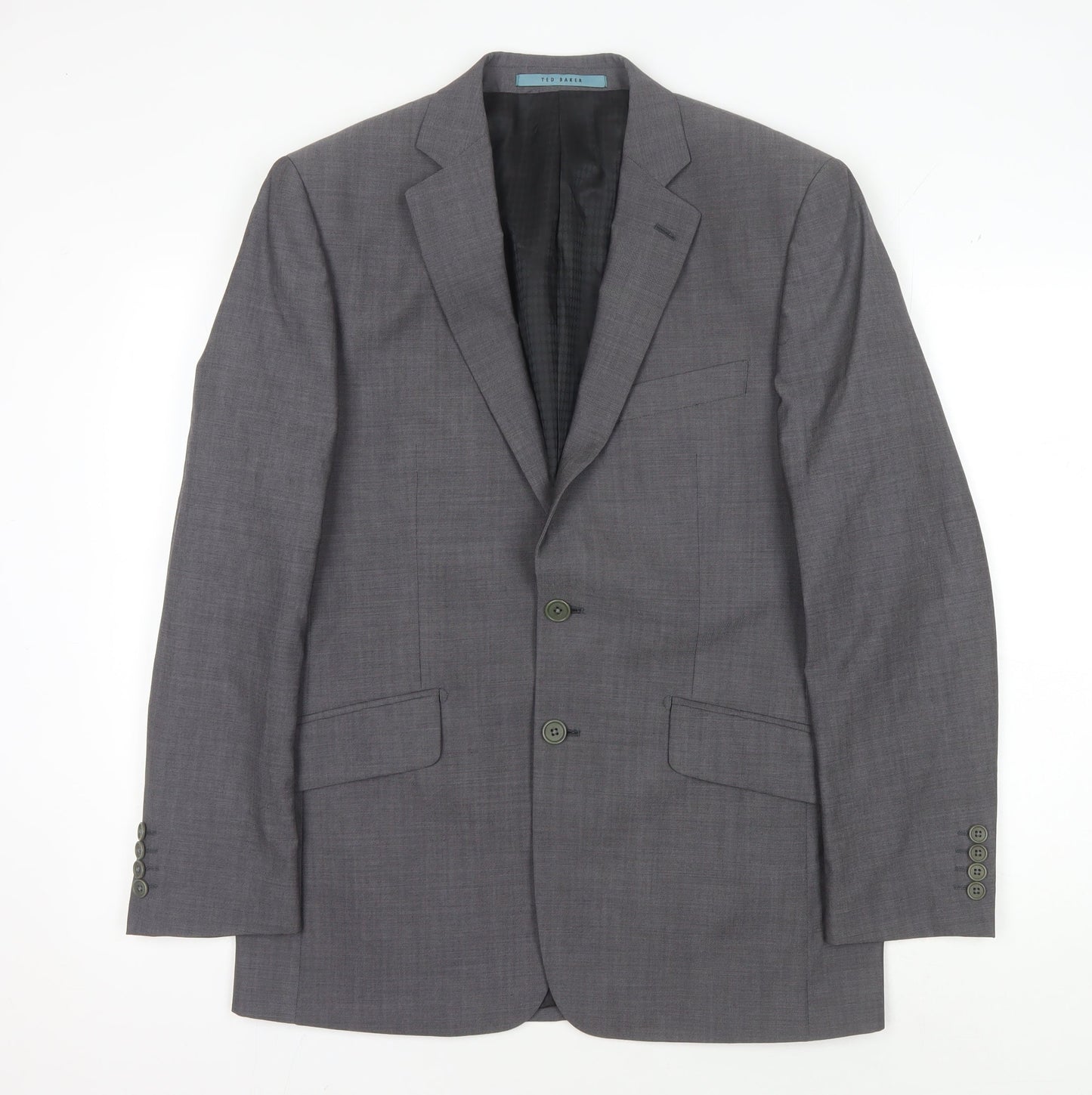 Ted Baker Men's Grey Wool Blazer 38R Formal