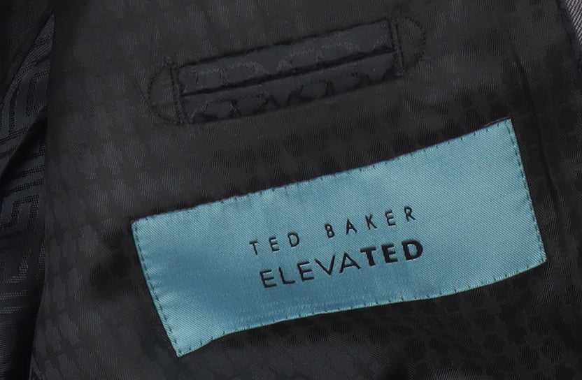 Ted Baker Men's Grey Wool Blazer 38R Formal