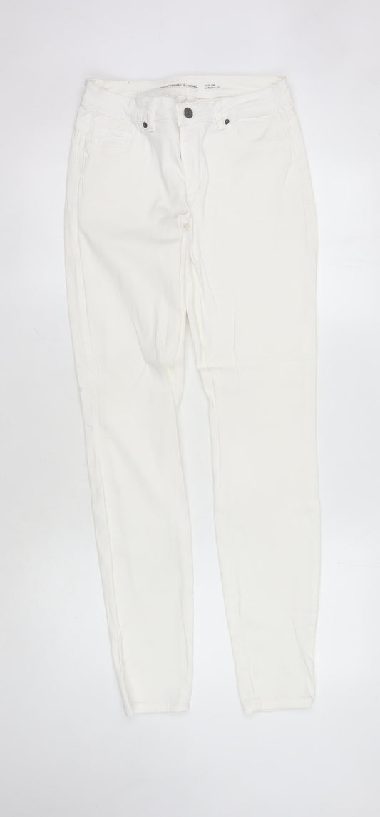 Jacqueline de Yong Women's White Skinny Jeans M