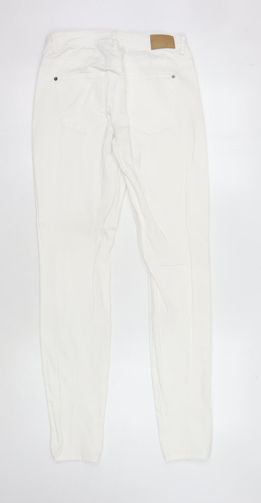 Jacqueline de Yong Women's White Skinny Jeans M