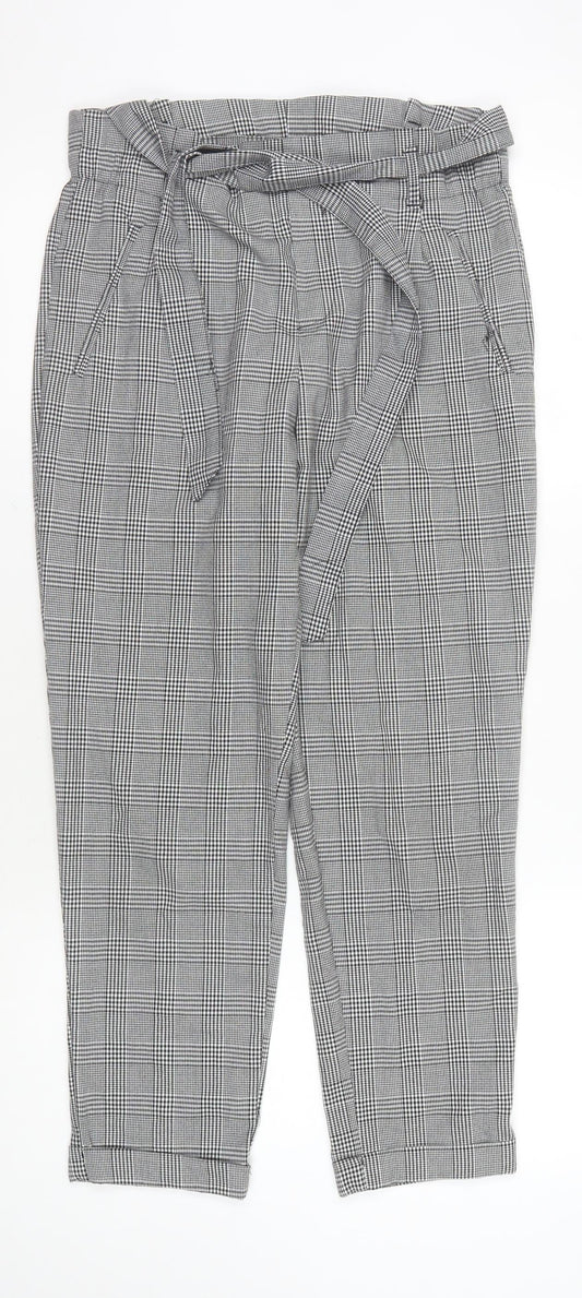 Zara Trafaluc Check Women's Trousers - Size 5