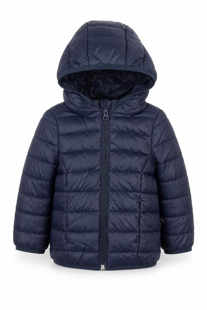 Benetton Boys Blue Puffer Jacket 1 Year Winter Hooded