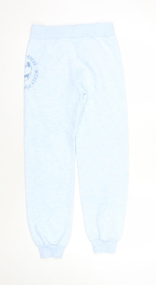 George Girls Blue Jogger Trousers Age 12-13 Disney Character