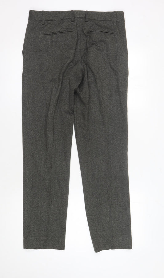Gap Women's Grey Straight Leg Trousers, Size 4 Regular