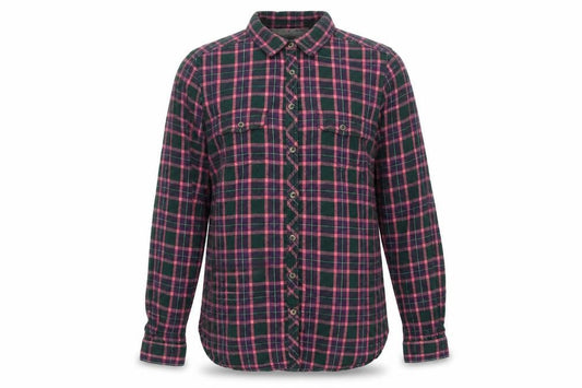 FatFace Women's Multicoloured Plaid Button-Up Shirt