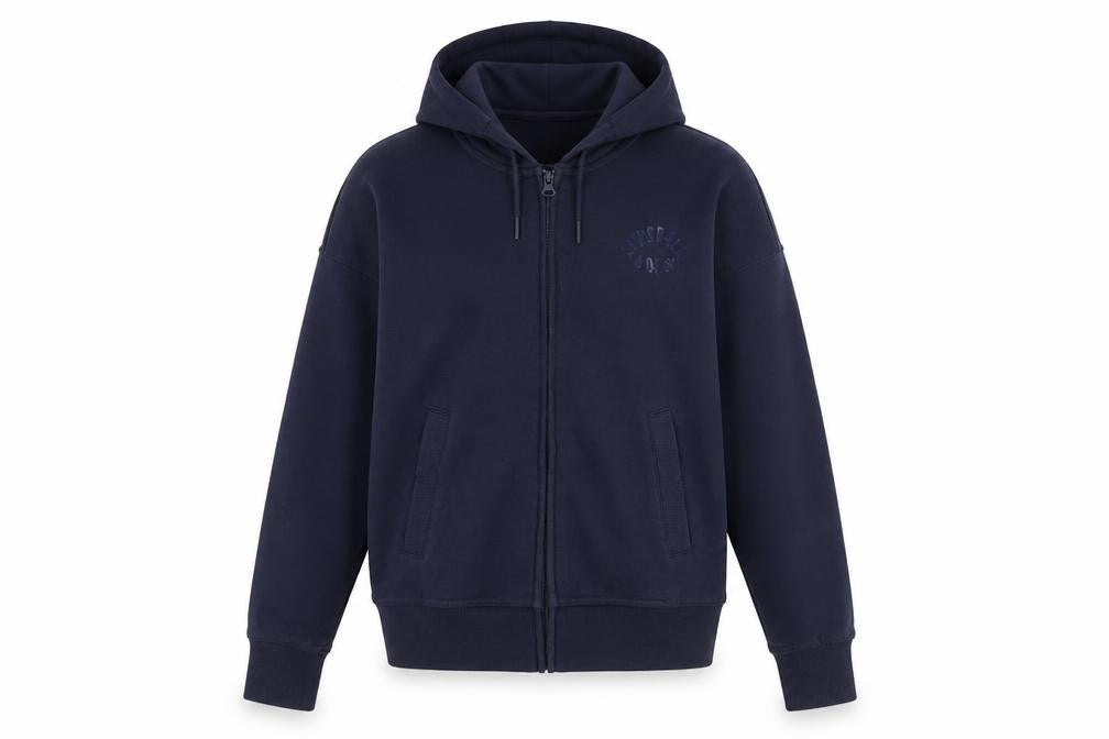 Womens UK 8 Regular Lonsdale Blue Full Zip Hoodie