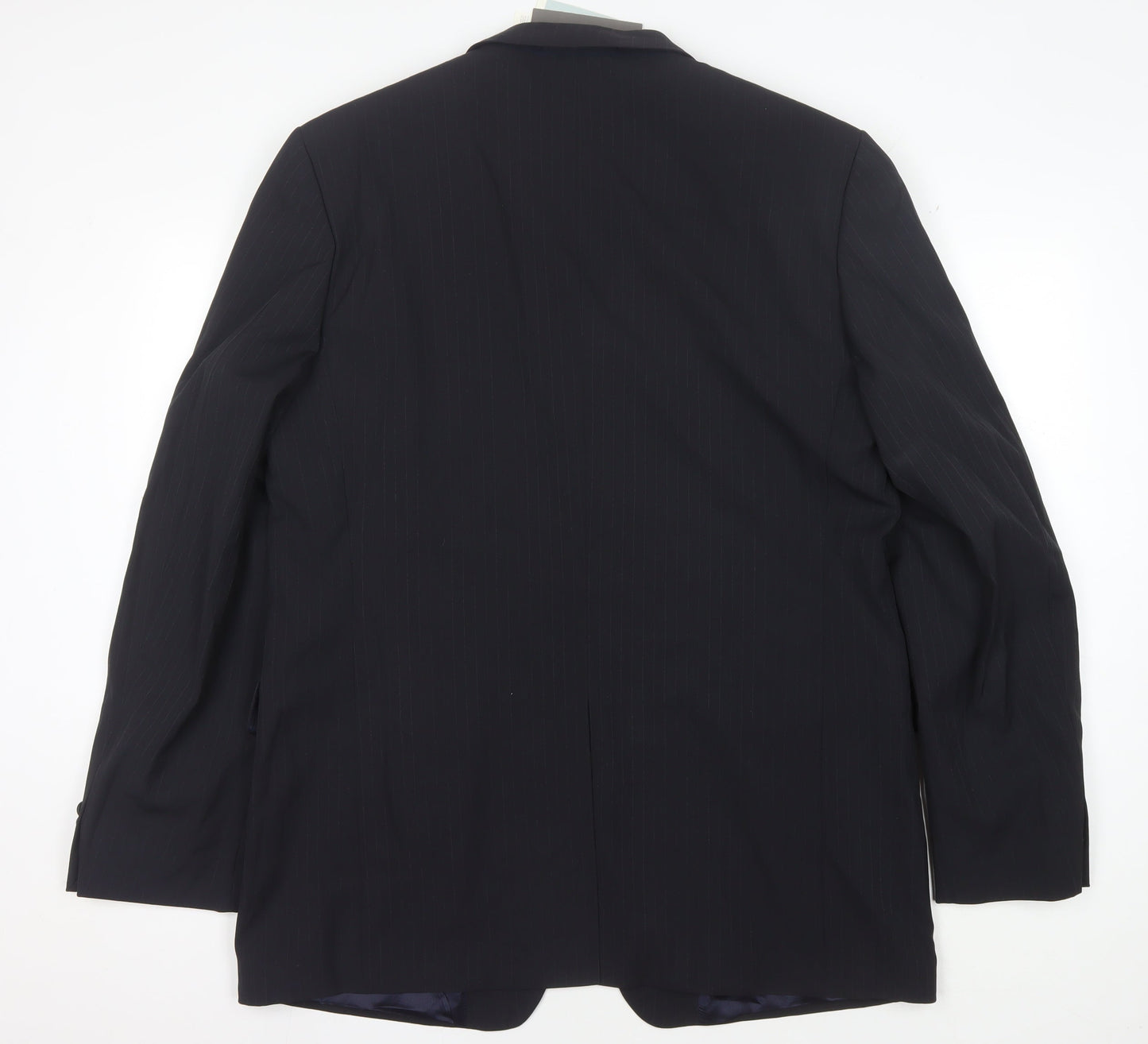 Mexx Men's Blue Striped Blazer Jacket Size UK 42