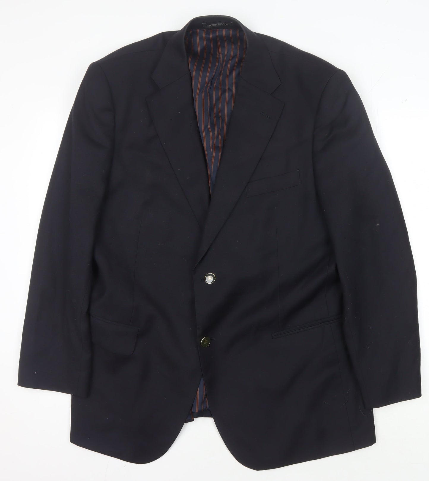 Greenwoods Elite Men's Blue Blazer 44S Regular Fit Jacket