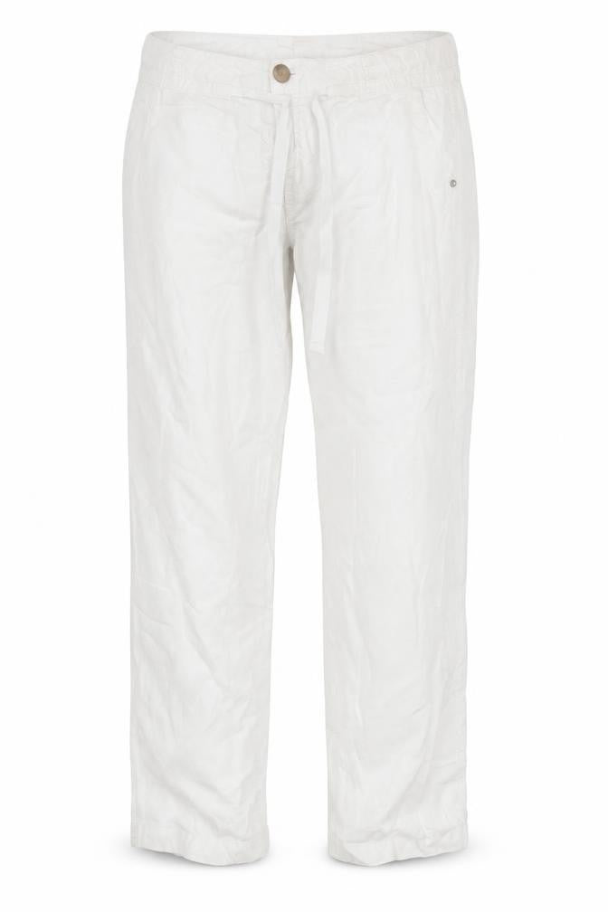 Mexx Women's White Trousers Size 12 Button Closure