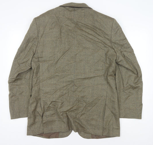 Marks and Spencer Men's Khaki Wool Blazer 40R