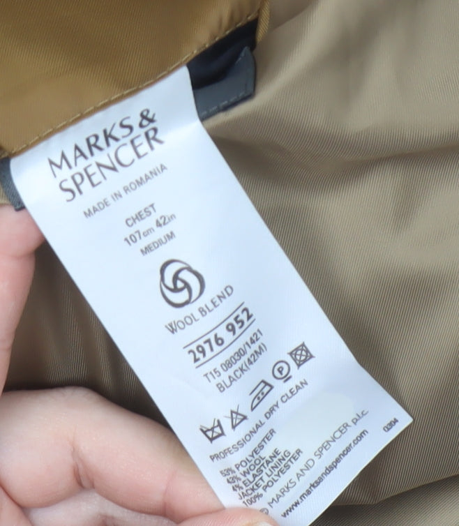 Marks and Spencer Black Men's 42 Regular Blazer