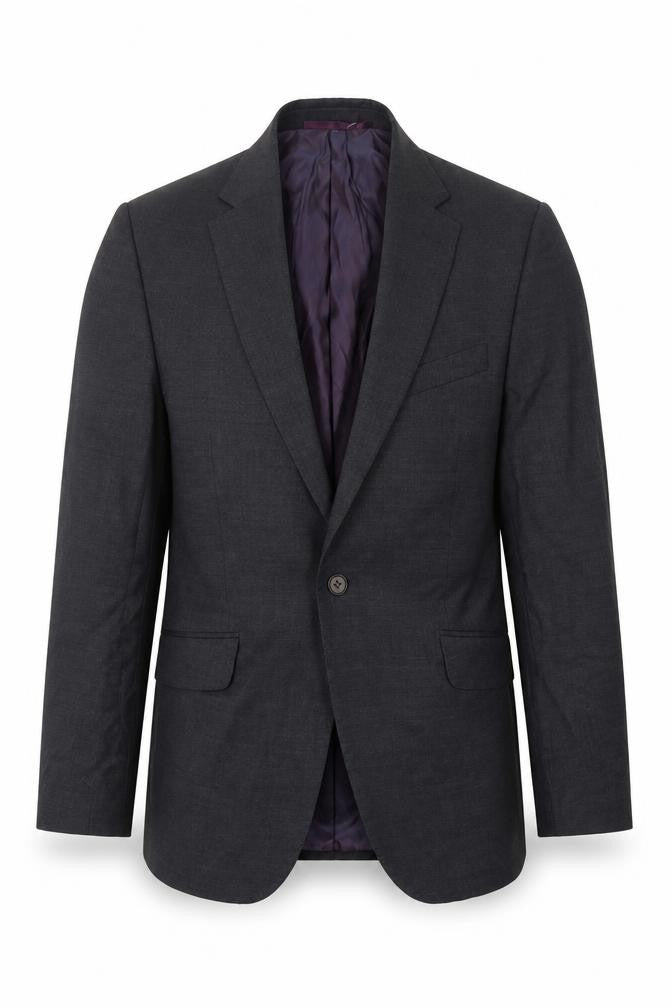 Mens 40 Chest Regular Austin Reed Grey One-Button Blazer