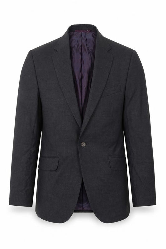 Mens 40 Chest Regular Austin Reed Grey One-Button Blazer