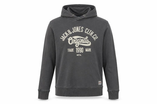 Mens UK L Regular JACK & JONES Grey Pullover Hoodie